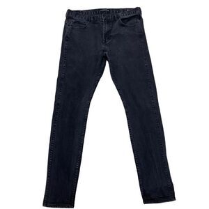 Bullhead Black Stacked Skinny Jeans Size 32x32